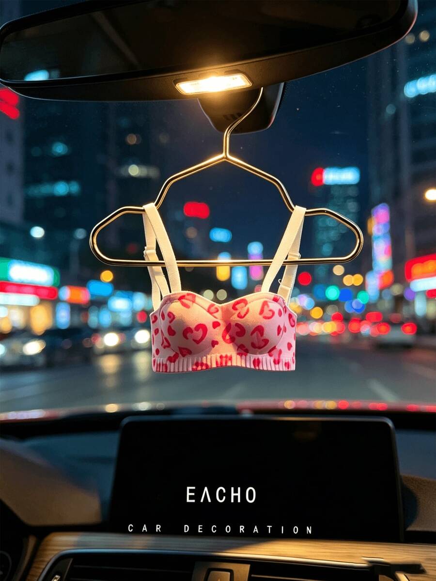 Mini Fashion Cute Car Pendant, Mini Bra, Handmade Lingerie, Great Gift