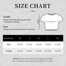 Y2K Crop Top, Rica Graphic Cropped Tshirt, Slim Fitted Short Sleeve Summer Tee, Gray Blue White Print All Season Casual Blouse - 綠色 - 查看 5