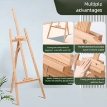 1pc Easel, Triangle Bracket With Strong Load-Bearing Capacity And No Wobble, Height And Tilt Angle Adjustable, Multiple Sizes Available, Suitable For Students, Art Studios And Home Use - A - View 4