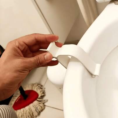 2pcs Toilet Seat Stabilizer. Does Your Toilet Seat Wobble Or Shift? Try This Toilet Stabilizer, It Can Easily Align The Toilet Seat And Prevent It From Moving.