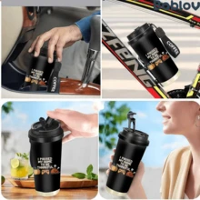 1 Stück/5 Stücke 500ml Edelstahl isolierter Kaffeebecher, Muster mit Spiel Kürbis Truthahn Zitat Muster, mit Klappdeckel und "COFFEE" Griffband, auslaufsicher vakuumisoliert, langanhaltende Kälte- und Wärmespeicherung, geeignet für Pendeln und Reisen, exquisites Thanksgiving Geschenk für Gamer - Schwarzes Pixelspiel - Übersicht 10