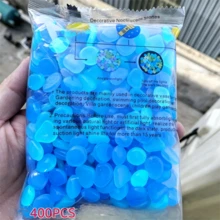 1cm Small Blue Glowing Fluorescent Stones, Artificial Pebbles For Outdoor Paths, Gardens, Potted Plants, Indoor Glass Jar Decor - A - View 10