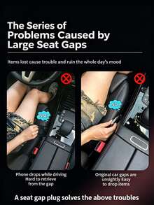 Car Seat Gap Filler Storage Box, Multi-Function Car Seat Gap Storage Box With Cup Holder, Universal Vehicle Side Console Organizer Bag, Can Hold Phone, Keys, Cards, Drinks - A - View 6