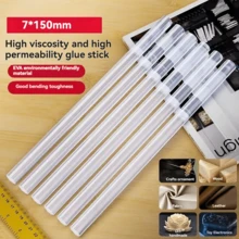 10/20/30/50 Peças Bastões de Cola Quente Transparente Forte 7mm x 150mm para Pistola de Cola Elétrica, Artesanato DIY, Kits de Reparo Manual - 7*150mm - Visão 2