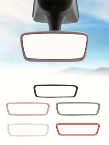 1 Funda protectora de silicona para espejo retrovisor de coche, decoración de coche, compatible con la mayoría de los modelos, funda protectora universal de silicona para espejo retrovisor - A - Ver 7