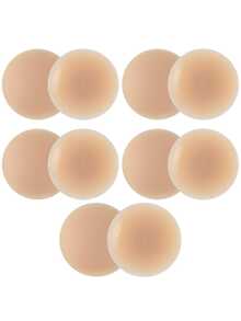 8/12cm Diameter Plus Size Women's Silicone Nipple Covers Reusable Invisible Bra 10/4/2PCS - Multicolor - View 17