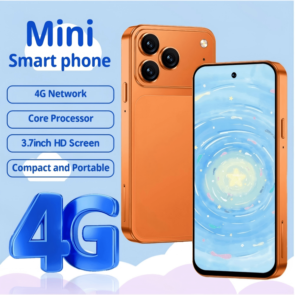Smartphone mini SOYES, Android 12 OS, réseau 3G WCDMA double SIM double veille, écran HD 3,7 pouces, 4 Go RAM + 64 Go ROM, téléphone compact de poche.