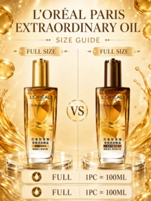 L’Oreal Paris L'Oréal Paris 奇蹟護髮油 100ml，長效滋養，撫平毛躁，柔順絲滑，適合所有髮質，特別是乾燥脆弱髮質 - 奇煥發髮精油-(小棕瓶&小黃瓶) - 查看 4