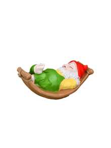 Teresa Series Green Gardening Gnome Statue, Gardening Decor, Hanging Statue For Yard, Outdoor Tree Stump Lawn Patio Decoration, Suitable Gift For Parents, Elders, Ladies And Gentlemen - A - View 11