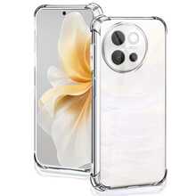 Compatible With Vivo Phone Case Transparent Anti-Drop Shell 1.5mm Thickened Air Cushion Airbag Case Full Coverage Anti-Collision High Definition Transparent Phone Protective Shell, Camera Lens And Screen Raised Protection Precise Cutouts Transparent Air Cushion Phone Case Four Corners Thickened Air Cushion Anti-Drop Shell - Clear - View 3