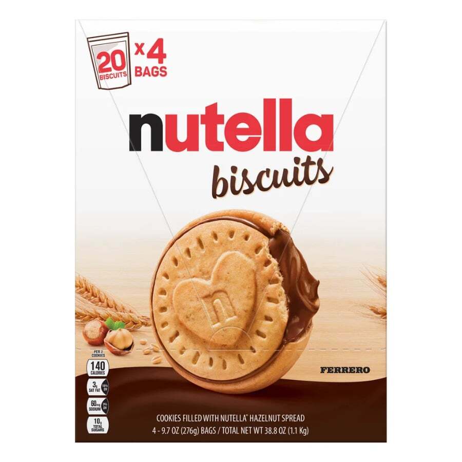 Nutella Biscuits With Creamy Hazelnut Cocoa Filling, 9.7 Oz Packs, 4 Count - one-size - View 1