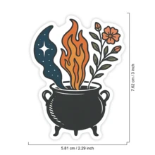 1PC Fantasy Bookish Magic Sisters Sticker, Romantasy Novel Fan Quote Vinyl Decal For Laptop Water Bottle E-Reader, Waterproof Booktok Decal Sticker, Aesthetic Stationery Scrapbook Accessories Gift For Her - S2418 - View 2