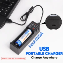 شاحن سريع POWERKAN TC1 18650: فتحة واحدة، طاقة 2A Type-C – اشحن بطارية مصباحك في وقت قصير. الخيار الاحترافي لإعادة - لا - مشاهدة 5