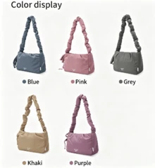 Bolso Bandolera con Cordón, Bolso de Hombro para Viajes Diarios, Ligero, Bolso Versátil para Estudiantes, Gran Capacidad, Estilo de Lujo, Regalo - Talla única para todos - Ver 4