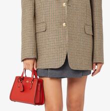 Michael Kors MK Chantal Crossbody Tote Bag for Women,Elegant Clutch Handbag Purse,Casual Satchel Bag with Top Handle,Adjustable Strap - 珊瑚橙 - 查看 1