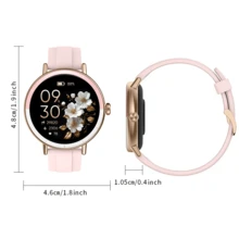 PANDA DR05 Full Touch Smartwatch, Supports Bluetooth Calling, IP68 Waterproof, Pedometer, Music Control, Remote Camera, 100 Sports Modes, Compatible With IOS And Android Phones, Equipped With 290mAh Battery - Pink - View 2