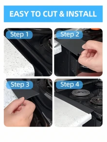 1 buah/2 buah Strip Penutup Celah Kompor Tahan Suhu Tinggi Berbentuk T, Strip Pengisi Celah Silikon, Penutup Celah Dapur Perekat Diri Tahan Air, Tahan Minyak, Tahan Debu, Tahan Panas dan Tahan Noda, Menjaga Kebersihan Meja Dapur, Barang Dekoratif Penting untuk Dapur - View 6
