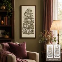 Autumn Pumpkin Taco Reusable Painting Stencils, Suitable For DIY Crafts, Thanksgiving, Halloween, Holiday Home Wall Decor, Scrapbooking, Porch Canvas Art, Vintage Scroll Vine Leaf Pattern Stencil Set, Holiday Celebration Handmade Supplies Art Projects - Sets - View 4