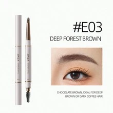 J.M.C.Y He Shou Wu Eyebrow Pencil, No-Sharpening, Long-Lasting, Waterproof, Non-Fading, Defined Strands, Wild Eyebrow Look For Women - #E03 DEEP FOREST BROWN - View 9