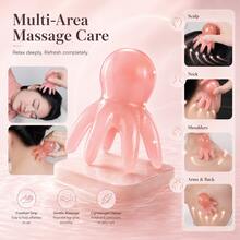 Octopus Scalp Massager, Scalp Massage Tool, Head Massager, Head Scratcher, Manual Massager, Body Massager, Relaxation Massager, Handheld Massage Tool, 8 Claw Head Massage Tool For Scalp Relaxation, Face Massage, Stress Relief, Home, Spa And Daily Use - Multicolor - View 1