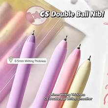 Soft Grip Gradient Colorful Rotating Core Neutral Pen, Lucky Clover / Heart / Nebula Sweet Dream 3 Cute Designs, CS Double Ball Tip, Quick-Dry Ink, Large Capacity Refill, Student Exam Office Daily Writing Gift Stationery, 4-Piece Set - Sets - View 9