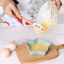 5/1 Printed Silicone Scraper, Detachable Wooden Handle, Kitchen Baking Tool, Home Cooking Utensil, Multiple Patterns Available - Multicolor - View 9
