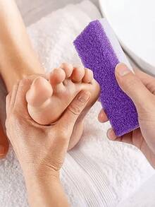 1/4pcs Foot Pumice Stone Exfoliating File, Removes Calluses And Dead Skin, Heel Brush, Salon-Grade Foot Scrub Pad, Unisex Pedicure Exfoliating Tool, Suitable For Christmas And Other Holiday Gifts, Also Can Be Used As Learning Supplies - Foot File - View 2