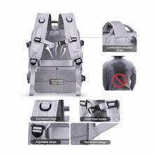 Large‑Capacity 43*30*20cm Waterproof Backpack With Shoe Pocket, Dry‑Wet Separation, Laptop Sleeve And USB Port. Available In Five Tones. Sleek‑Styled - Grey - View 6