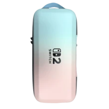 Switch 2 漸層硬殼攜帶收納包，大容量旅行收納袋，可收納底座、充電器與 12 張遊戲卡，便攜防護收納袋，遊戲卡槽收納包，便攜 Switch 旅行收納包 - 查看 3