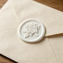 20 PCS 3D Relief Rose Pattern Wax Seal Stickers, Envelope Seal Stickers Envelope Seals Self-Adhesive Stickers For Wedding Party Birthday Christmas - 3D Rose - View 6