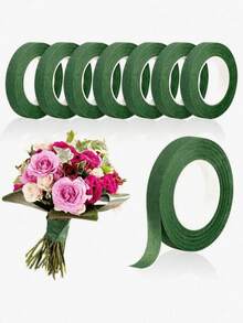 1/2/4pcs Floral Tape, Green Floral Tape, Handmade Flower Wrapping Tape, Flower Stem Wrapping Green Tape, Self-Adhesive Floral Green Tape, DIY Handmade Bouquet Tape, Fresh Flower Packaging Stem Wrapping Tape, Floral Arrangement Fixing Green Tape, Rose Packaging Tape, Handmade Floral Materials, Flower Stem Wrapping Tape, Preserved Flower Making Tape, Suitable For Flower Shop Floral Arrangement, Handmade Rose Making, Preserved Flower DIY, Floral Art Classroom Teaching, Fresh Flower Gift Packaging - A - View 2