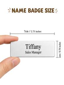 Personalized Name Badges, Custom Identification Pin For Dentist, Dental Assistant, Pharmacist, Professional Customizable Name Tags, Minimalist, Engraved - Multicolor - View 4