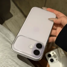 1pc Transparent White Minimalist Solid Color Anti-Drop Soft TPU Fashion Phone Case Full Coverage Anti-Fouling Protective Shell Compatible With Apple 17 16 15 14 13 12 11 Pro Max Air - White - View 6