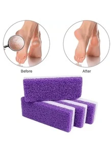 1/4pcs Foot Pumice Stone Exfoliating File, Removes Calluses And Dead Skin, Heel Brush, Salon-Grade Foot Scrub Pad, Unisex Pedicure Exfoliating Tool, Suitable For Christmas And Other Holiday Gifts, Also Can Be Used As Learning Supplies - Foot File - View 7