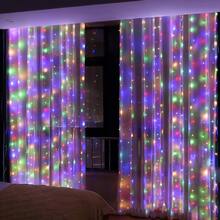 300/200/100 LED Patio String Lights, USB Powered Curtain Lights With Remote Control, Fairy Lights, Garden Decor String Lights, 8 Curtain Light Modes, Suitable For Christmas, Halloween, Bedroom, Window, Wedding, Party Decoration, Yard Decor String Lights, Camping Decoration, Outdoor Decoration, Holiday Lighting, Wedding Event Lighting - USB Curtain Light String - View 11
