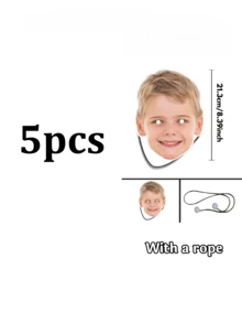 1-20pcs Customized Face Masks, Personalized Fan Face Cutout Headwear/Masks, Personalized Big Head Stick Custom Face, Party Decoration, Suitable For Birthday, Wedding, Friends, Relatives, Best Gift, Ideal Gift For Him/Her, Boyfriend, Girlfriend - Multicolor - View 17