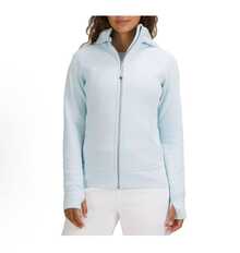 Lululemon Women's Scuba Full-Zip Hoodie Classic Hooded Jacket Fit Track Jacket Full Zip Outerwear Breathable Warm Athletic Sweatshirt With Thumbholes - 粉紅藍色 - 查看 1