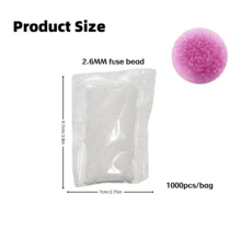 2000pcs/Bag Manik-Manik Fuse Ajaib Berubah Warna di Bawah Sinar Matahari 2.6mm Set Kerajinan Manik-Manik Plastik Leleh, Kerajinan DIY, Pembuatan Perhiasan Kreatif, Hadiah Sempurna untuk Pembuatan Perhiasan Kerajinan Tangan DIY - MultiWarna - View 7