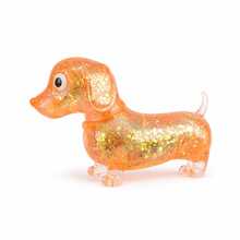 Sausage Dog Squeezable Toy, Soft And Skin-Friendly With Colorful Glitter Gradient Pattern. This Is A Soft, Elastic Toy That Helps Promote Parent-Child Interaction, Perfect For Weekend Family Gatherings Or Holiday Celebrations. - Multicolor - View 8