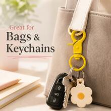 10 piezas de ganchos para llaveros con cierre de langosta DIY, 10 colores, clips giratorios de metal para bolsos, tiradores de cremallera, dijes y accesorios de manualidades - Multicolor - Ver 5