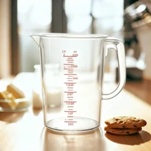 1 Piece Measuring Cup With Built-In Handle And Pouring Spout For Spill-Free Pouring; Large Capacity, Ideal For Dough Mixing, Milk Frothing And Batter Preparation - Multiple Specifications - View 5