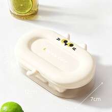 1pc Ice Cube Mold, Household Silicone Soft Bottom Freezer Ice Box, Storage Homemade Frozen Box, Ice Ball Mini Ice Tray, Silicone Household Homemade Ice Tray, Popsicle Freezer Ice Box, Ice Cube Tray With Lid - Multicolor - View 13
