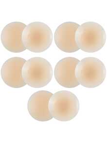 8/12cm Diameter Plus Size Women's Silicone Nipple Covers Reusable Invisible Bra 10/4/2PCS - Multicolor - View 19