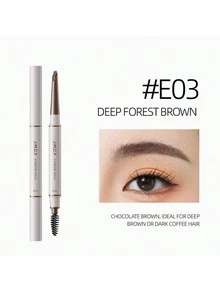 J.M.C.Y He Shou Wu Eyebrow Pencil, No-Sharpening, Long-Lasting, Waterproof, Non-Fading, Defined Strands, Wild Eyebrow Look For Women - #E03 DEEP FOREST BROWN - View 3