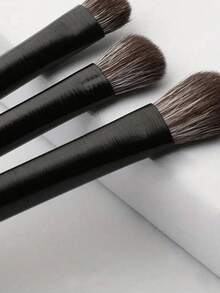 1pc Makeup Brush Set, Eyeshadow Brush, Nose Contour Brush, Eyebrow Pencil, Skin-Friendly Makeup Tools, Portable Travel Size - Black - View 6