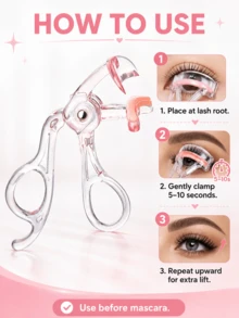Pudaier 2pcs Ultimate Mascara & Eyelash Curler Set - Volumizing & Curling For Beginners | No Clumping, Long-Lasting, Easy-To-Use Eyelash Curler, Effortlessly Create Your Look - View 3