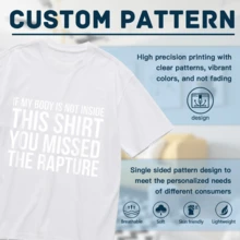 Rapture Christian Jesus Is Coming Back T-Shirt For Women Men Cotton Short Sleeve Crew Neck Graphic Top Tee - 白色 - 查看 4