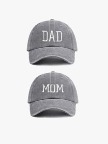 2 "Parents" Themed Couple Baseball Caps, Unisex Sports Style, Suitable For All Seasons, Holiday Gift For Parents, Men's And Women's Matching Hats, Perfect For Valentine's Day, Bachelor Party, Father's Day, Mother's Day, Teacher's Day, Back To School, Halloween, Bride, Teacher, Travel, Beach, Sun Protection, July 4th Summer Hair Accessory - Khaki+Black - View 8