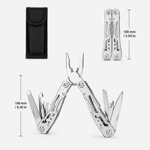 14-In-1 Mini EDC Multitool Pliers With Nylon Sheath, Professional Stainless Steel Foldable Rugged, Practical Portable Computer And Bike, For Survival, Home, Summer Camping, Garden, Hunting, Holiday Hiking Essentials Equipment, Birthday Gifts For Men - Multicolor - View 11