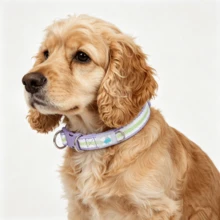 Bequemes gepolstertes Haustierhalsband, Hundehalsband mit doppeltem D-Ring, geeignet für kleine und mittlere Hunde. Bequemes Neoprenfutter, weiche Textur und angenehmer Griff, keine Abnutzung des Fells; langanhaltend Polyesterband; doppelte D-Ringe verteilen die Spannung, können größeren Zugkräften standhalten ohne zu brechen - Mauve - Übersicht 6